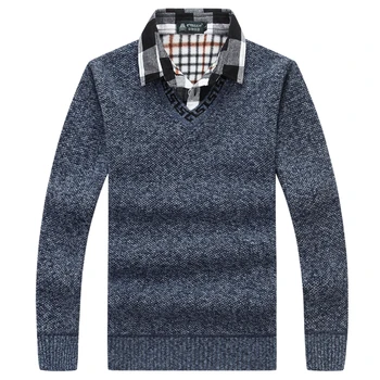 QIMAGE 2017 V-Neck Sweaters For Men Computer Knitted Fashion Male Pullovers Sweater Casual Sweater Men Clothing
QIMAGE 2017 V-Neck Sweaters For Men Computer Knitted Fashion Male Pullovers Sweater Casual Sweater Men Clothing