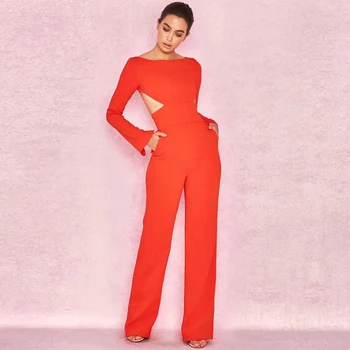 Summer Fashion Orange Backless Women Jumpsuit 2018 Elegant Long Sleeve Solid O Neck Celebrity Evening Party Jumpsuits Vestidos
Summer Fashion Orange Backless Women Jumpsuit 2018 Elegant Long Sleeve Solid O Neck Celebrity Evening Party Jumpsuits Vestidos