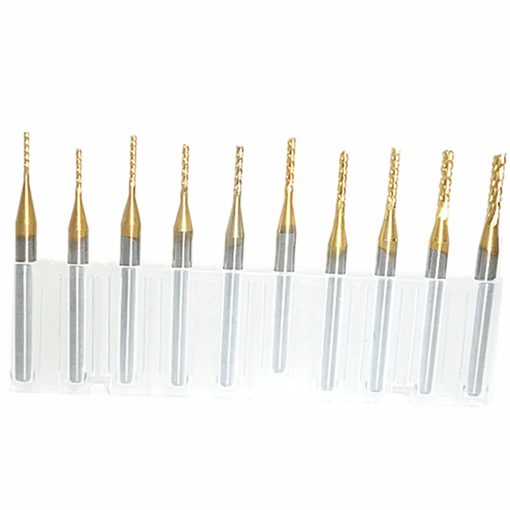 10pc Carbide End Mill Endmill Engraving Bits 0.8-2.0mm Rotary Burrs 1/8" Shank Cnc Pcb Pvc Milling Drill Bit Corn Milling Cutter
10pc Carbide End Mill Endmill Engraving Bits 0.8-2.0mm Rotary Burrs 1/8" Shank Cnc Pcb Pvc Milling Drill Bit Corn Milling Cutter