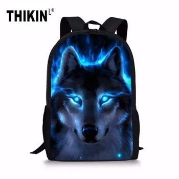 THIKIN Light of The Wolf Printing Schoolbags for Children Cool Animal Teenager Girls School Bag Student Kids Bookbags Mochila
THIKIN Light of The Wolf Printing Schoolbags for Children Cool Animal Teenager Girls School Bag Student Kids Bookbags Mochila