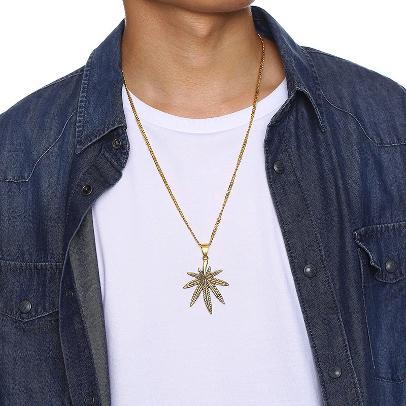 Women Men Small Weed Herb Maple Leaf Pendants in Stainless Steel Necklaces Jewelry 
Women Men Small Weed Herb Maple Leaf Pendants in Stainless Steel Necklaces Jewelry