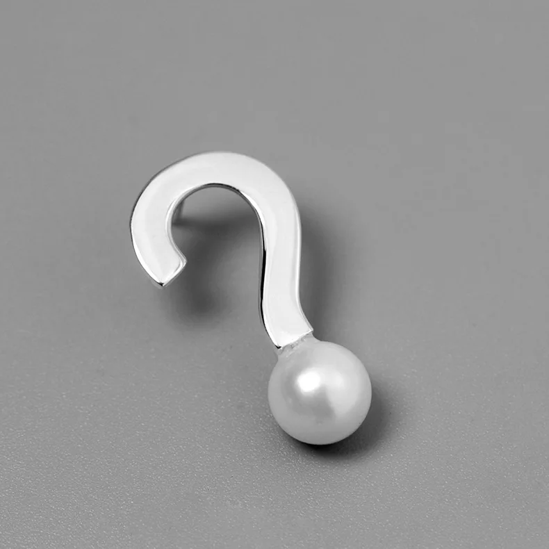 INATURE 925 Sterling Silver Natural Pearl Brooch Pin Question Mark Brooches for Women Jewelry
INATURE 925 Sterling Silver Natural Pearl Brooch Pin Question Mark Brooches for Women Jewelry