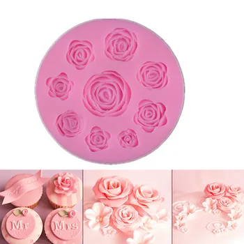 9 Cavity Rose Flower Shape DIY Cake Decorating Fondant Silicone Sugar Craft Molds A1174
9 Cavity Rose Flower Shape DIY Cake Decorating Fondant Silicone Sugar Craft Molds A1174