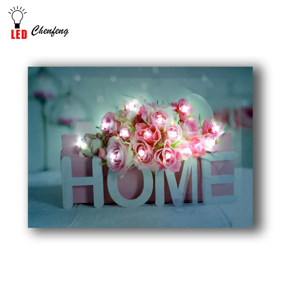 Led Canvas Printing flowers with wooden home wall pictures lighted up panting wall art home decor 16x24inch battery open
Led Canvas Printing flowers with wooden home wall pictures lighted up panting wall art home decor 16x24inch battery open