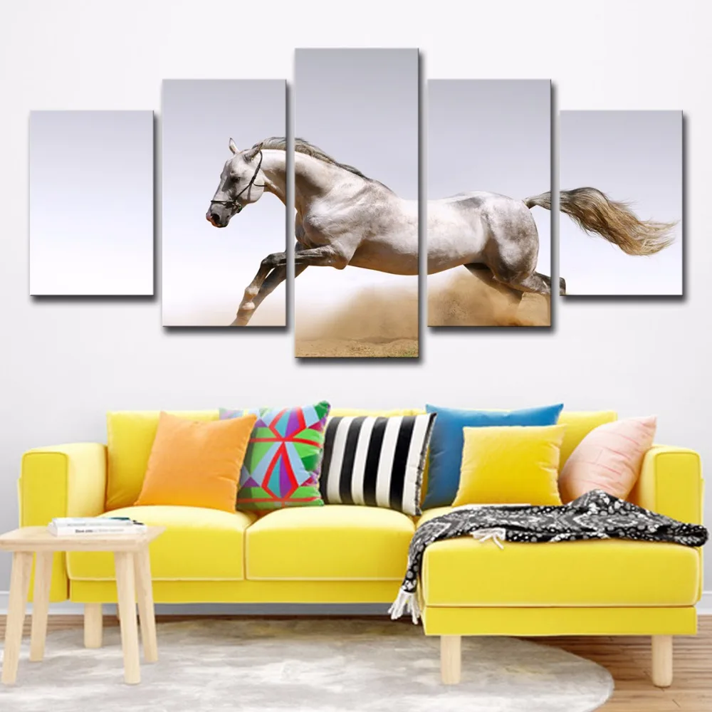 Large 5 Pieces White Horse Poster Home Decoration Wall Art HD Prints Oil Pictures Gifts Modern Animal Print Painting on Canvas
Large 5 Pieces White Horse Poster Home Decoration Wall Art HD Prints Oil Pictures Gifts Modern Animal Print Painting on Canvas