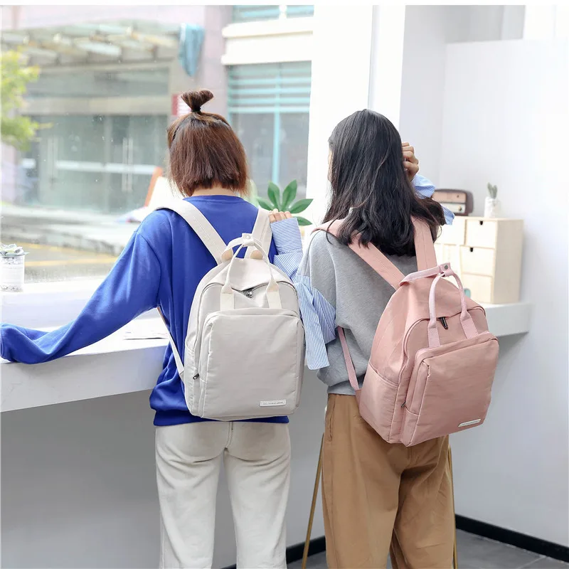 Lady backpack School Travel Bag Double Shoulder Bag Zipper Bag Women Canvas Backpack Chain Ring Teenage Girls Backpack bookbag
Lady backpack School Travel Bag Double Shoulder Bag Zipper Bag Women Canvas Backpack Chain Ring Teenage Girls Backpack bookbag