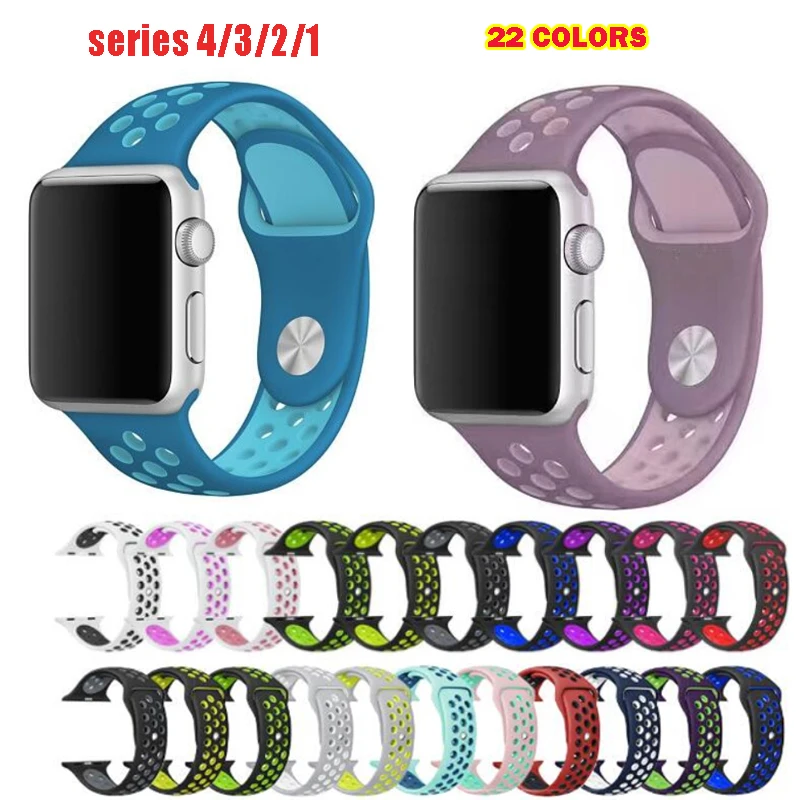 silicone strap for apple watch sport band Series 4/3/2/1 38mm 42mm 40mm 44mm For iwatch 4 3 2 1 Bracelet Strap
silicone strap for apple watch sport band Series 4/3/2/1 38mm 42mm 40mm 44mm For iwatch 4 3 2 1 Bracelet Strap