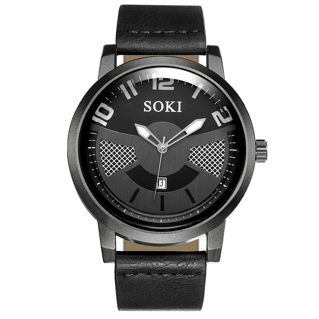 SOKI 2019 NEW Sport Watches Men Relogio Masculino Quartz Clock Leather Band Wristwatches Luxury Business Watch erkek kol saati
SOKI 2019 NEW Sport Watches Men Relogio Masculino Quartz Clock Leather Band Wristwatches Luxury Business Watch erkek kol saati