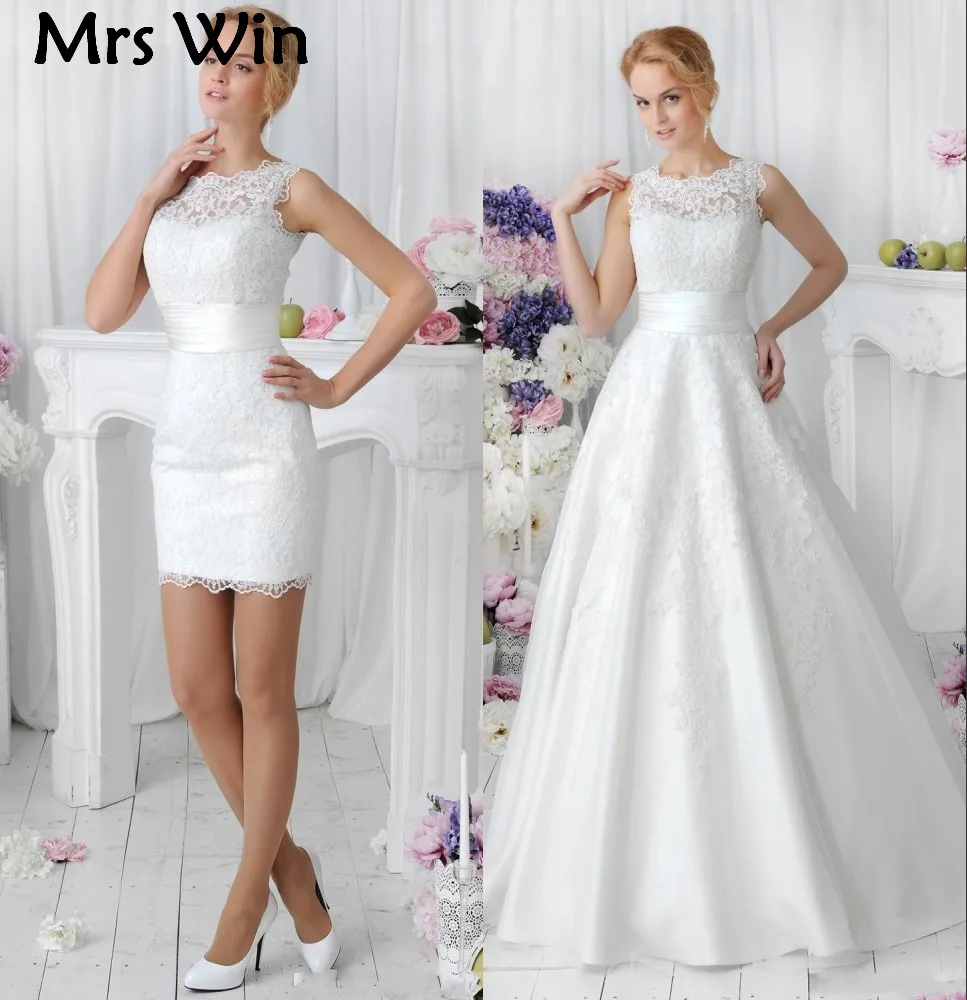 2019 2 in 1 Lace Wedding Dresses With Detachable Skirt Train High Neck Two Pieces Lace A Line Bridal Gowns vestido de noiva
2019 2 in 1 Lace Wedding Dresses With Detachable Skirt Train High Neck Two Pieces Lace A Line Bridal Gowns vestido de noiva