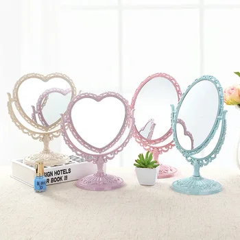 European desktop makeup mirror Double-sided dressing mirror Simple removable large portable Princess mirror
European desktop makeup mirror Double-sided dressing mirror Simple removable large portable Princess mirror