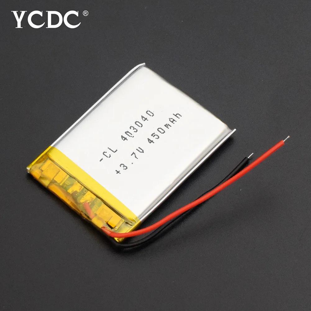 3.7V Lithium Polymer Battery 043040 403040 450mAh MP3 MP4 GPS Bluetooth Lithium Battery Small Stereo Smart Watch Headphone
3.7V Lithium Polymer Battery 043040 403040 450mAh MP3 MP4 GPS Bluetooth Lithium Battery Small Stereo Smart Watch Headphone
