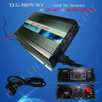 on grid tie micro solar inverter 500W Power Inverter for Solar Panel On Grid System, DC 22V-60V to AC 190V-260V High Quality
on grid tie micro solar inverter 500W Power Inverter for Solar Panel On Grid System, DC 22V-60V to AC 190V-260V High Quality