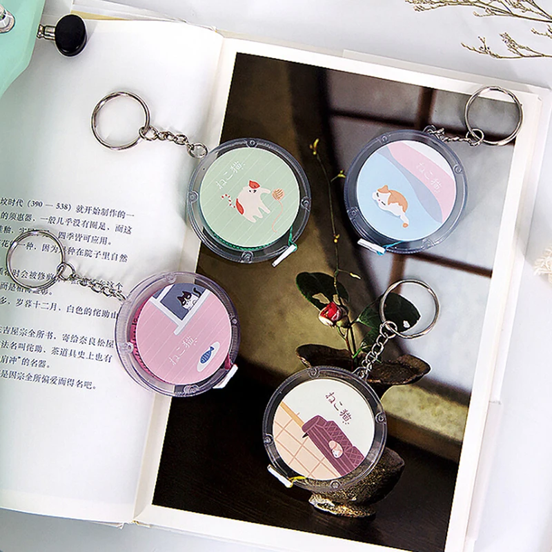 1.5m Cartoon Measuring Tools ABS Plastic Round Ruler Tape Measure Keychain Key Ring Gauging Tools Keyring Pull Ruler
1.5m Cartoon Measuring Tools ABS Plastic Round Ruler Tape Measure Keychain Key Ring Gauging Tools Keyring Pull Ruler