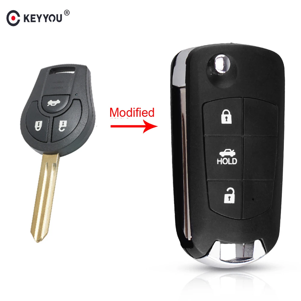 KEYYOU Modified 3 Buttons Refit Remote Car-styling Key Shell For NISSAN Maxima Sentra Versa Sylphy Flip Folding Key Case Fob
KEYYOU Modified 3 Buttons Refit Remote Car-styling Key Shell For NISSAN Maxima Sentra Versa Sylphy Flip Folding Key Case Fob