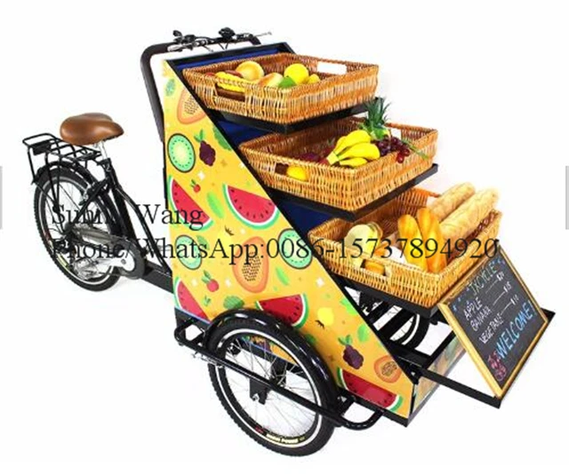 Electric snacks cart retail bike sale of fruits and vegetables electric three wheel tricycle food fruit truck | Бытовая техника