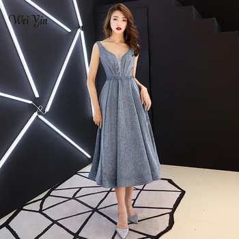 weiyin New Evening Dress Long 2020 New V-Neck Women Elegant Satin A-Line Evening Party Gown Dress WY1392 
weiyin New Evening Dress Long 2020 New V-Neck Women Elegant Satin A-Line Evening Party Gown Dress WY1392