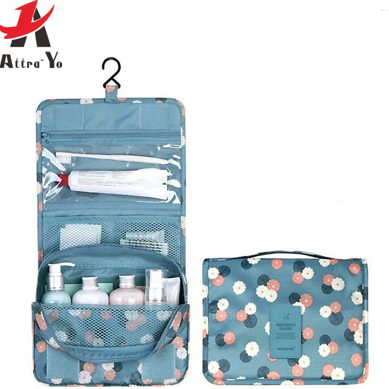 Attra-Yo Waterproof Cosmetic Bag Travel Organizer Hanging Wash Toiletry Bag Bath Wash Makeup Bag Make Up Bag Travel Makeup Pouch 
Attra-Yo Waterproof Cosmetic Bag Travel Organizer Hanging Wash Toiletry Bag Bath Wash Makeup Bag Make Up Bag Travel Makeup Pouch