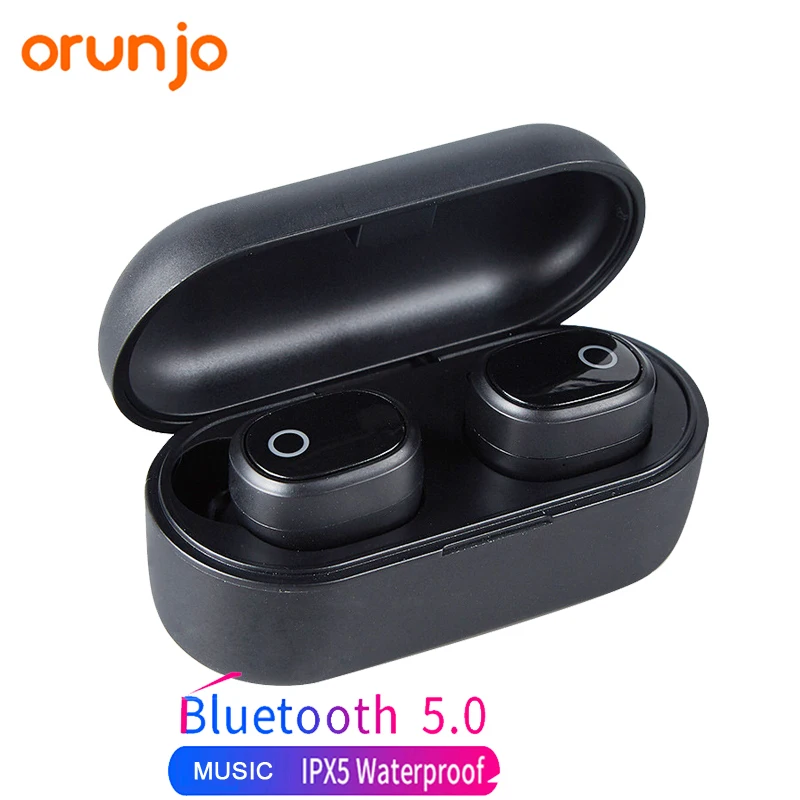 Orunjo A9 Mini Bluetooth Earphones TWS V5.0 Stereo Wireless Headset In-Ear Earbud Waterproof Built-in Mic with Charging Box
Orunjo A9 Mini Bluetooth Earphones TWS V5.0 Stereo Wireless Headset In-Ear Earbud Waterproof Built-in Mic with Charging Box