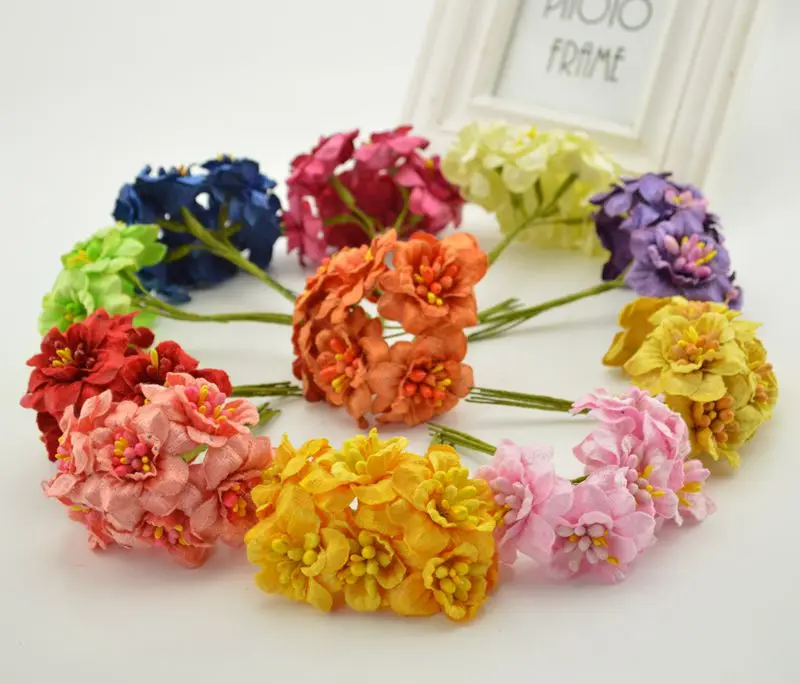 30pcs Artificial Flowers For home Silk cherry Wedding Decora DIY Wreath material pompon stamen Wrist flower Bride bouquet
30pcs Artificial Flowers For home Silk cherry Wedding Decora DIY Wreath material pompon stamen Wrist flower Bride bouquet
