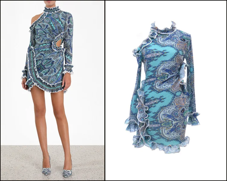 New 2019 celebrities agaric edge collar shoulder long sleeved irregular broken beautiful dress chiffon dress
New 2019 celebrities agaric edge collar shoulder long sleeved irregular broken beautiful dress chiffon dress