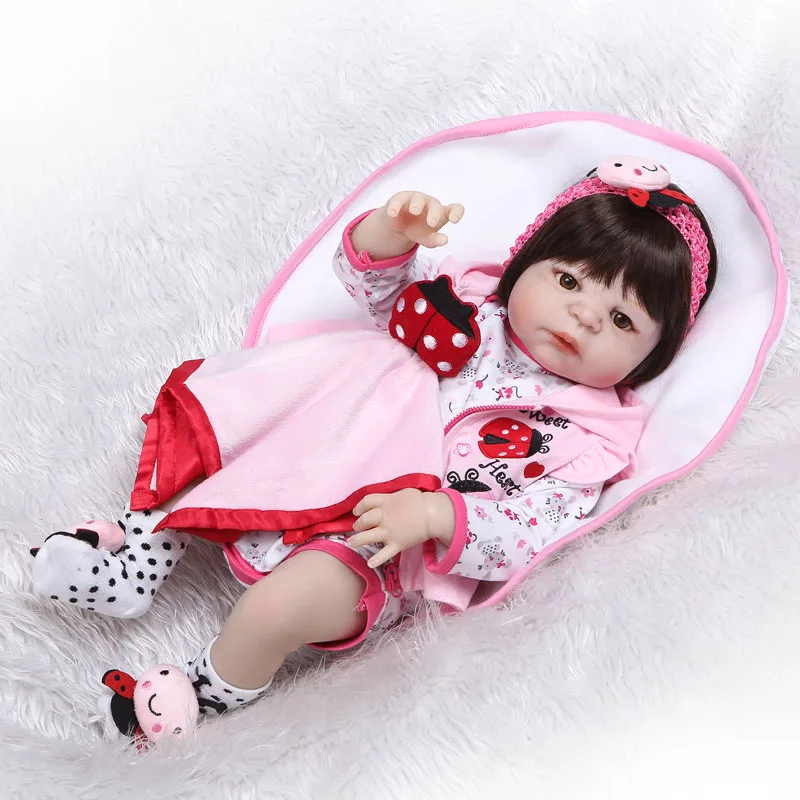 55cm Full Silicone Reborn Baby Doll 22" Lifelike Vinyl Newborn Princess Toddler Children Growth Partner Girl Bonecas Alive Bebe
55cm Full Silicone Reborn Baby Doll 22" Lifelike Vinyl Newborn Princess Toddler Children Growth Partner Girl Bonecas Alive Bebe