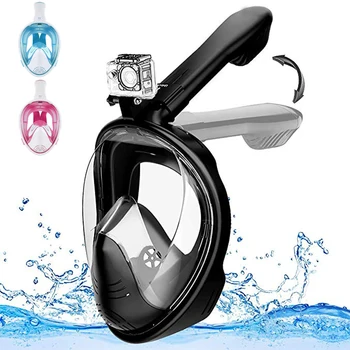 Snorkel Mask Panoramic View Scuba Diving Mask with Full Face 180°Panoramic View Free Breathing Diving Swimming Camera Mount
Snorkel Mask Panoramic View Scuba Diving Mask with Full Face 180°Panoramic View Free Breathing Diving Swimming Camera Mount