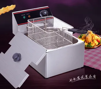 Electric Deep Fryers Commercial 6L/8L single cylinder sieve electric frying pan Fried chicke NEW
Electric Deep Fryers Commercial 6L/8L single cylinder sieve electric frying pan Fried chicke NEW