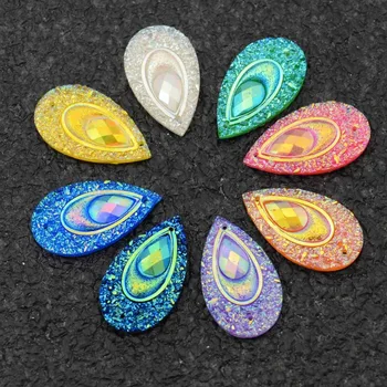 BOLIAO 20Pcs 15*27 mm Pear Shape AB Resin Appliques/Craft/Clothes Home Decor Decoration Bags 2-Hole 
BOLIAO 20Pcs 15*27 mm Pear Shape AB Resin Appliques/Craft/Clothes Home Decor Decoration Bags 2-Hole