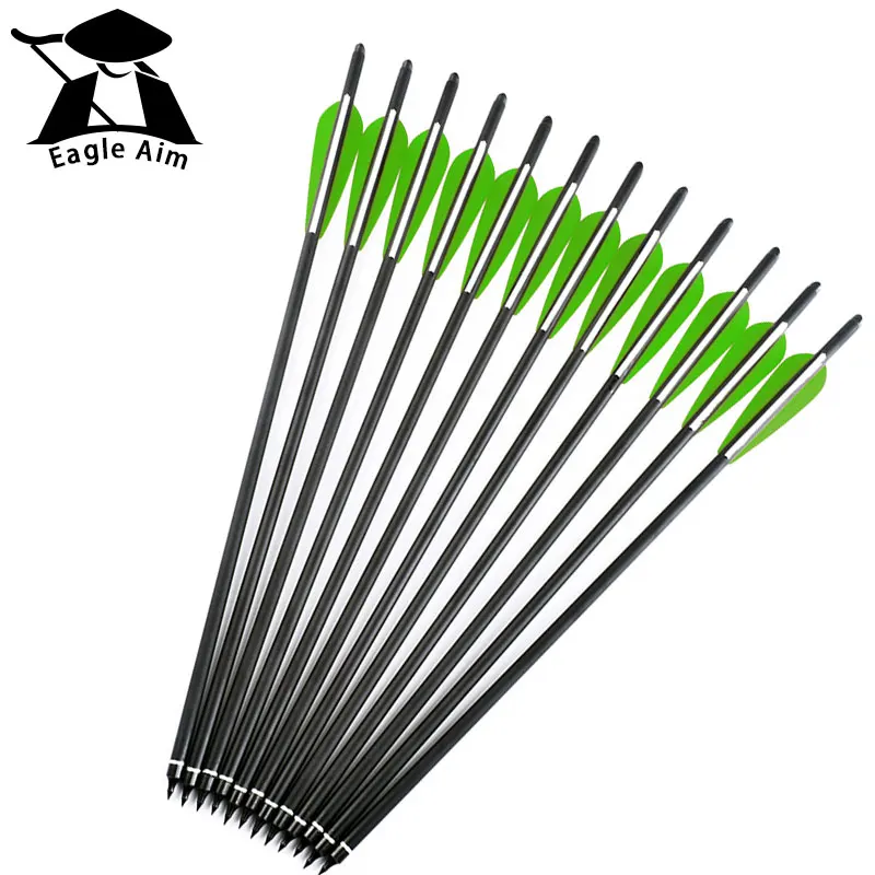12pcs Hunting Archery Crossbow Aluminum Arrow Bolts Target Hunting Outdoor Sports with Moon Nock 4" TPU Vanes
12pcs Hunting Archery Crossbow Aluminum Arrow Bolts Target Hunting Outdoor Sports with Moon Nock 4" TPU Vanes