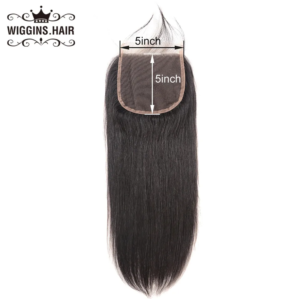 Wiggins Lace Closure 5X5 Free Part With Baby Hair Swiss Lace Brazilian Straight Remy Hair Closure Natural Color
Wiggins Lace Closure 5X5 Free Part With Baby Hair Swiss Lace Brazilian Straight Remy Hair Closure Natural Color