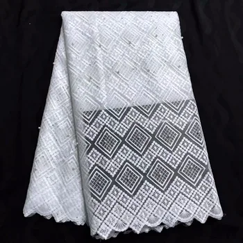 African Lace Fabric white Embroidered Nigerian Laces Fabric Bridal High Quality French Tulle Lace Fabric For Wedding Party
African Lace Fabric white Embroidered Nigerian Laces Fabric Bridal High Quality French Tulle Lace Fabric For Wedding Party