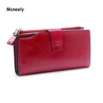 Hot Sale Women's Oil Wax Genuine Leather Wallet Long Cowhide Wallets Card Holder Purse Female Big Clutch Bag Girls Wallet
Hot Sale Women's Oil Wax Genuine Leather Wallet Long Cowhide Wallets Card Holder Purse Female Big Clutch Bag Girls Wallet