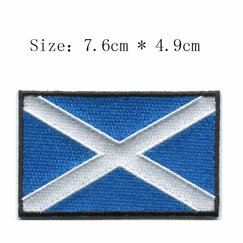 SCOTLAND 7.6cm wide embroidery flag patch for iron-on patches/cloth patch/custom patch
SCOTLAND 7.6cm wide embroidery flag patch for iron-on patches/cloth patch/custom patch