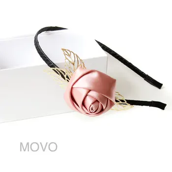 Princess sweet Lolita hair accessory Handmade rose hair band pink rose with leaf gentlewoman headband hair accessories FG-16
Princess sweet Lolita hair accessory Handmade rose hair band pink rose with leaf gentlewoman headband hair accessories FG-16