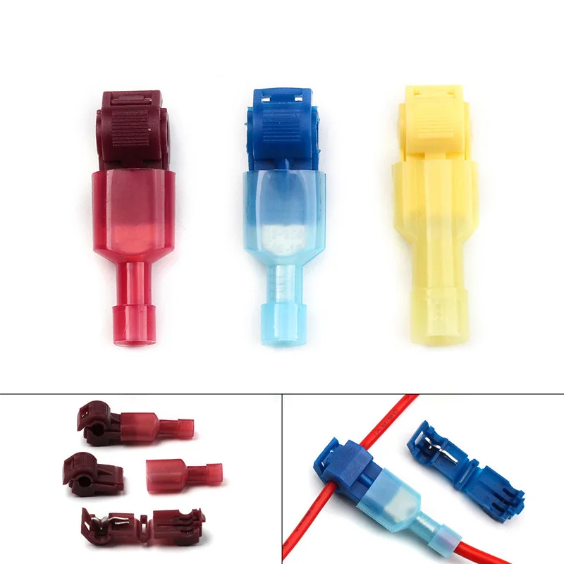 60/120Pcs T-Tap Insulated Electrical Wire Quick Splice Connectors+Male Crimp Terminal SKD88
60/120Pcs T-Tap Insulated Electrical Wire Quick Splice Connectors+Male Crimp Terminal SKD88