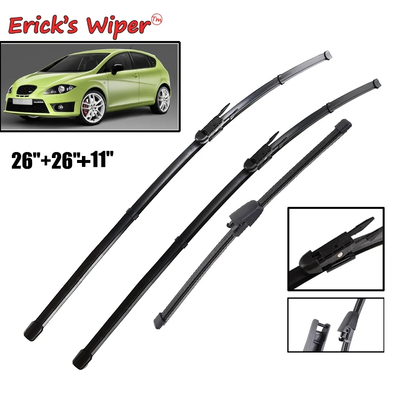 Erick's Wiper Front Rear Wiper Blades Set For SEAT Leon Typ 1P Hatchback 2009 2010 2011 2012 Windshield Windscreen 26"26"11"
Erick's Wiper Front Rear Wiper Blades Set For SEAT Leon Typ 1P Hatchback 2009 2010 2011 2012 Windshield Windscreen 26"26"11"