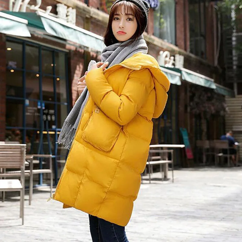 2019 Korean version Large size student New Autumn Winter Women Down Jacket Medium Length Female Thick Hooded Down Coat cc580
2019 Korean version Large size student New Autumn Winter Women Down Jacket Medium Length Female Thick Hooded Down Coat cc580