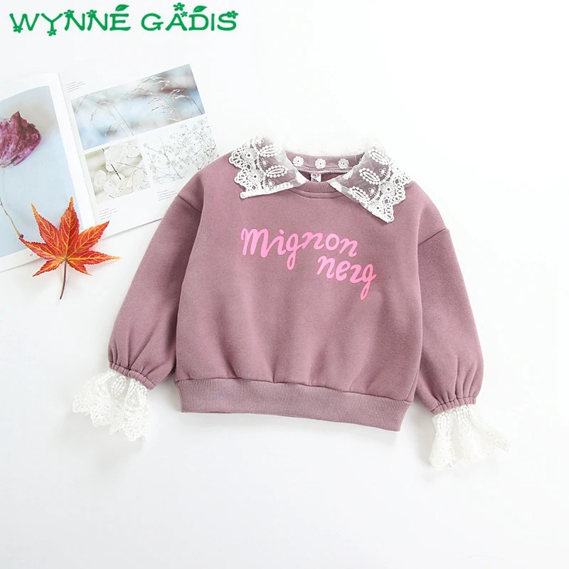 WYNNE GADIS Autumn Winter Children's Cotton Patchwork Lace Floral Lapel Collar Princess Pullover Hoodies Girls Sweatshirts Tops
WYNNE GADIS Autumn Winter Children's Cotton Patchwork Lace Floral Lapel Collar Princess Pullover Hoodies Girls Sweatshirts Tops
