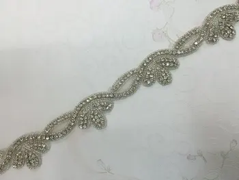 New Design Clear Wedding Sashes Rhinestone Applique trimming for Bridal Sash handmade
New Design Clear Wedding Sashes Rhinestone Applique trimming for Bridal Sash handmade