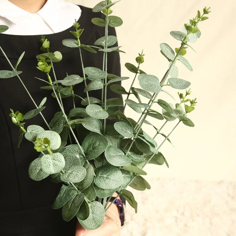 1pc Artificial Plastic Eucalyptus Tree Branch for Christmas Wedding Decoration Flower Arrangment Small Leaves Plant Faux Foliage
1pc Artificial Plastic Eucalyptus Tree Branch for Christmas Wedding Decoration Flower Arrangment Small Leaves Plant Faux Foliage