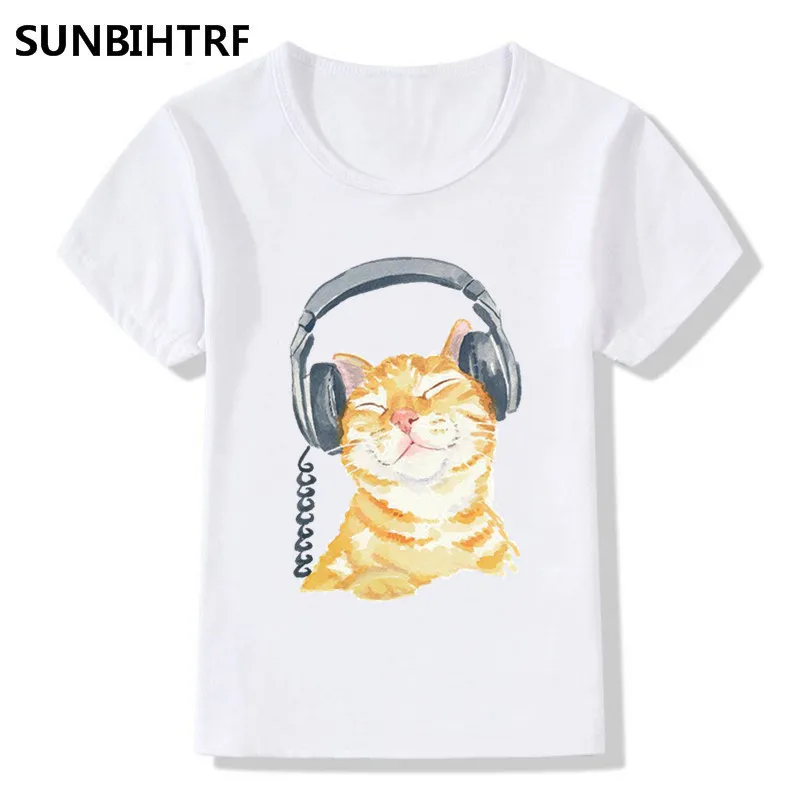 2018 Dog/Cat/Duck Listening To Music Print T-Shirts Kids Summer Big Boys and Girls Clothes Kids Tops White Baby Tee Shirts
2018 Dog/Cat/Duck Listening To Music Print T-Shirts Kids Summer Big Boys and Girls Clothes Kids Tops White Baby Tee Shirts