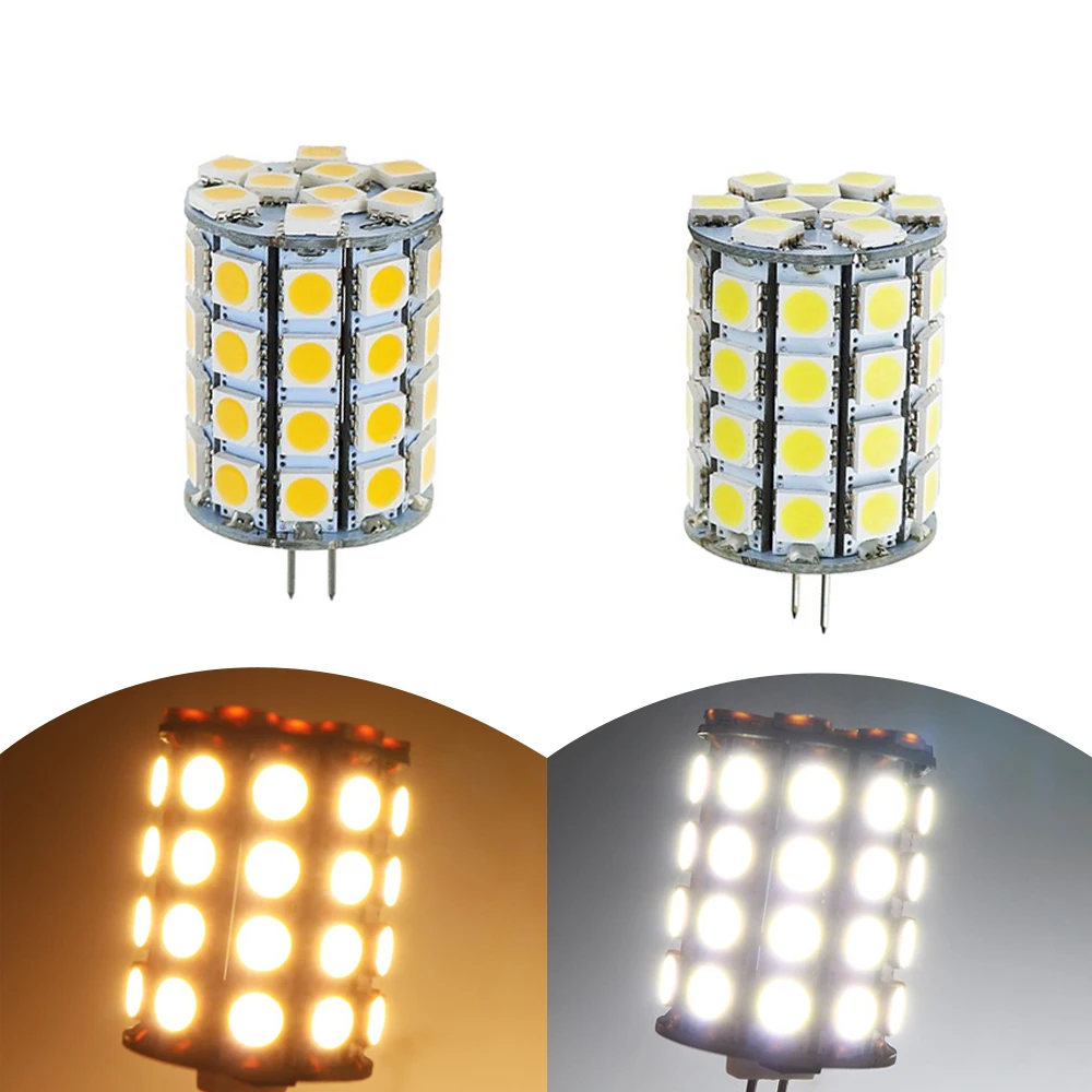 10 шт. G4 светодиодный 12V светодиодные лампы 5050 SMD заменить светильник DC10-30V AC8-18V для