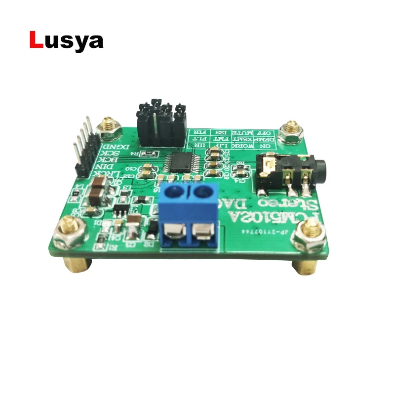 PCM5102A Digital Audio I2S IIS Stereo DCA Decoder Board Module USB to I2S output 32bit 384KHz T0574
PCM5102A Digital Audio I2S IIS Stereo DCA Decoder Board Module USB to I2S output 32bit 384KHz T0574