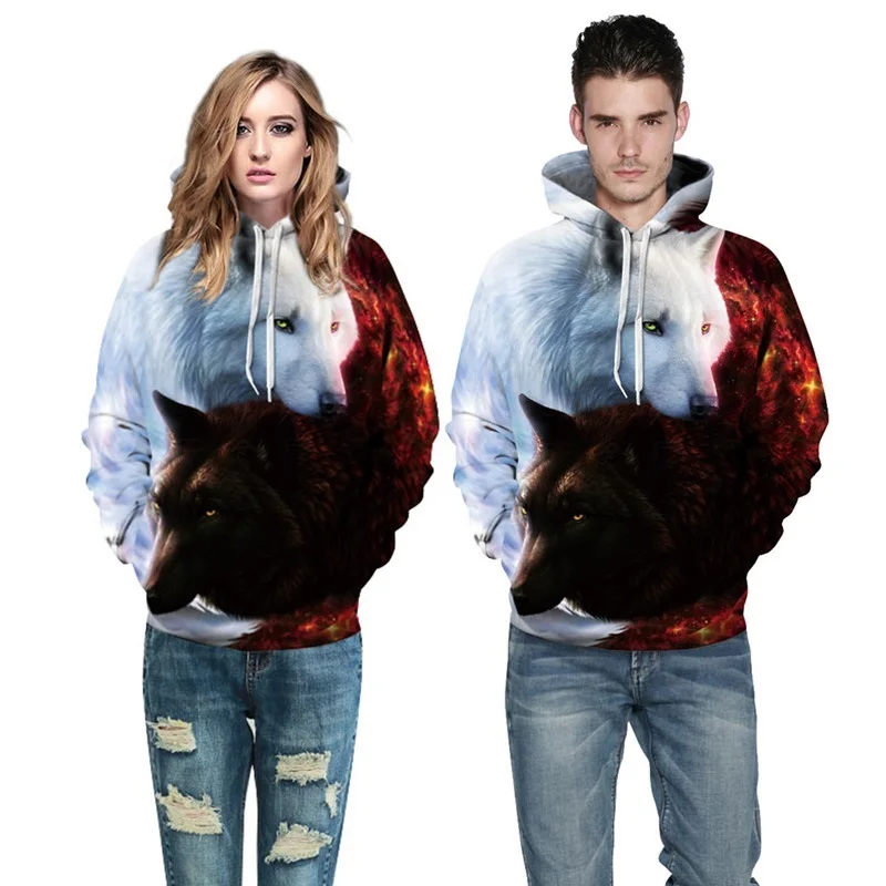 3d black white wolf hoodies (1)