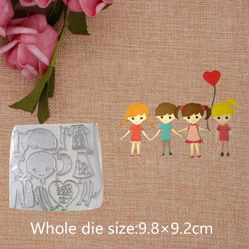 Cute Boy and Girl 2019 New Metal Cutting Dies for Craft Scrapbooking Stamps DIY Card Metal Cutting Dies 9.8*9.2cm
Cute Boy and Girl 2019 New Metal Cutting Dies for Craft Scrapbooking Stamps DIY Card Metal Cutting Dies 9.8*9.2cm