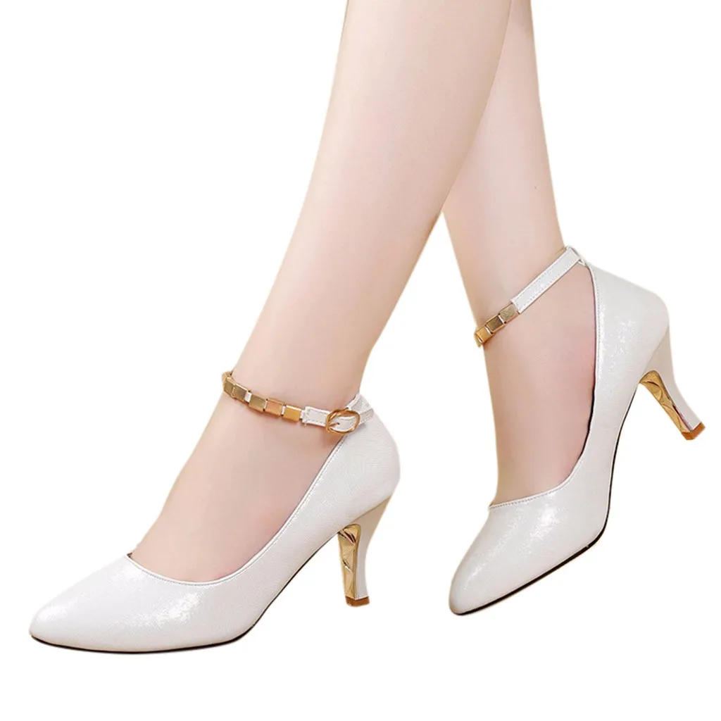 SAGACE Women's Pumps New Fashion Spring Summer Shoes Sexy One Word Buckle Boots Pointed Head High Heel Single Shoes Wedding Pump
SAGACE Women's Pumps New Fashion Spring Summer Shoes Sexy One Word Buckle Boots Pointed Head High Heel Single Shoes Wedding Pump