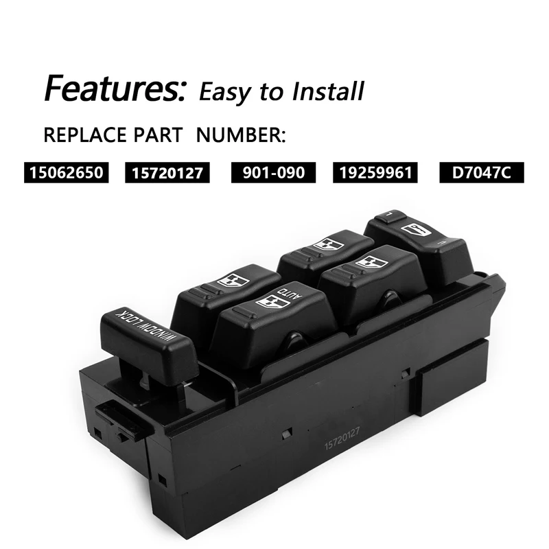 New Electric Power Window Master Switch For Chevrolet Tahoe Yukon Suburban 2000-2002 15062650 15720127
New Electric Power Window Master Switch For Chevrolet Tahoe Yukon Suburban 2000-2002 15062650 15720127
