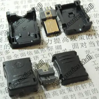 DIY Micro USB 2.0 B type male 5 Pin plug solder cable type Assembly Adapter Connector plastic shell 3 in 1
DIY Micro USB 2.0 B type male 5 Pin plug solder cable type Assembly Adapter Connector plastic shell 3 in 1