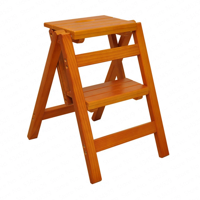 B Household multi function folding ladder stool solid wood ladder ascending platform step stool dual purpose rack stair chair
B Household multi function folding ladder stool solid wood ladder ascending platform step stool dual purpose rack stair chair