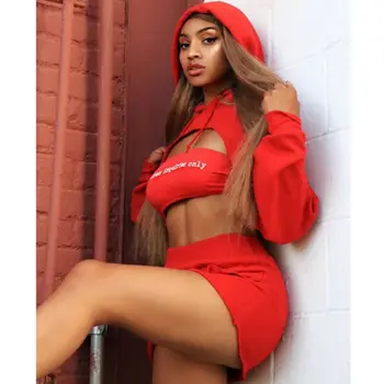 Two Pieces Set Women Long Sleeve Crop Top + Short Mini Skirt Bodycon Cocktail Party 2 pcs Set Sexy Outfits Streatwear
Two Pieces Set Women Long Sleeve Crop Top + Short Mini Skirt Bodycon Cocktail Party 2 pcs Set Sexy Outfits Streatwear